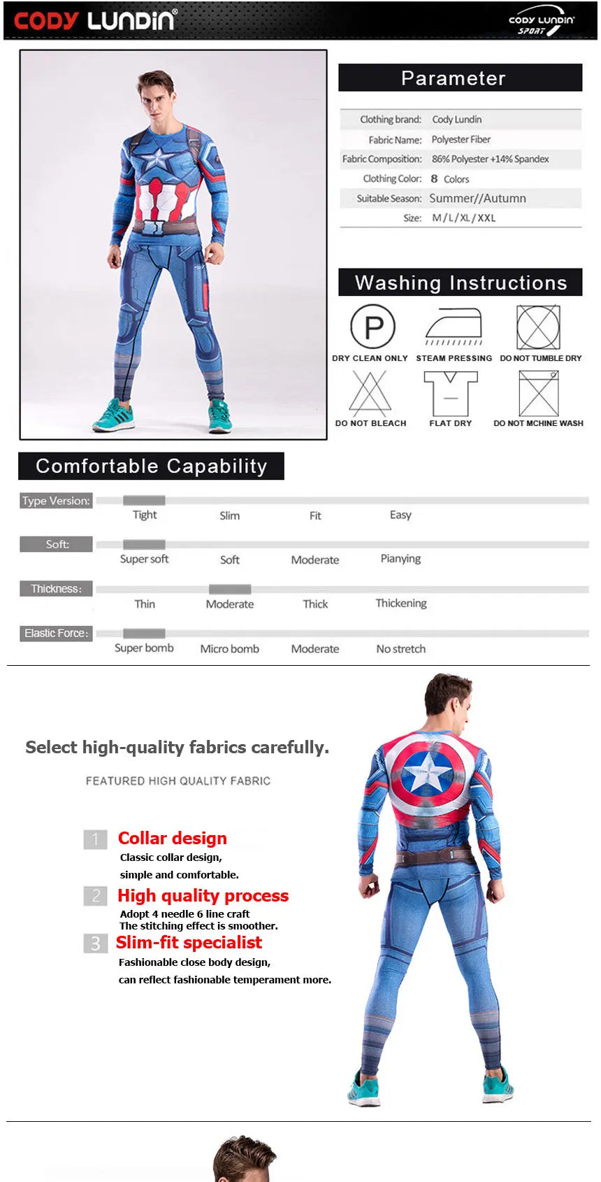 Rashguard Super T-Shirt Men's Long Sleeve Compression Tight Fitness Gym Sports Digital Printing Running Tracksuit Hero Jerseys