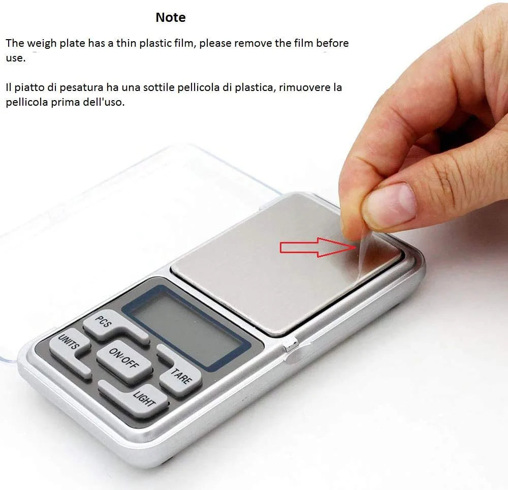 Jewelry Mini Stainless Steel Electronic Scale Digital Pocket Scale Gold Gram Balance Weight Scale Portable Pocket Scale