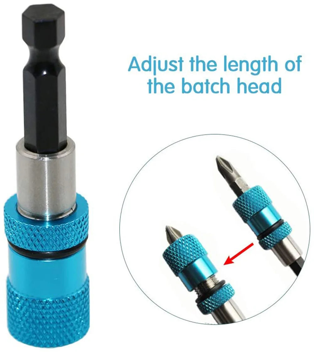 1pcs Hex Shank Screw Depth Magnetic Screwdriver Bit Holder 1/4 Inch Hex Driver with Drill Bits Bar Extension Scewdriver Bit