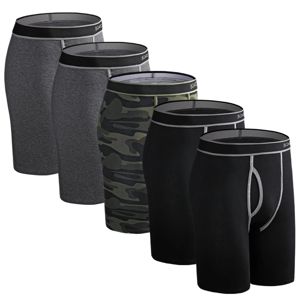 5Pcs Set Boxer Men Underpants Male Cotton Men's Panties Underwear Man Boxershorts Homme High Quality Underware Shorts Calson