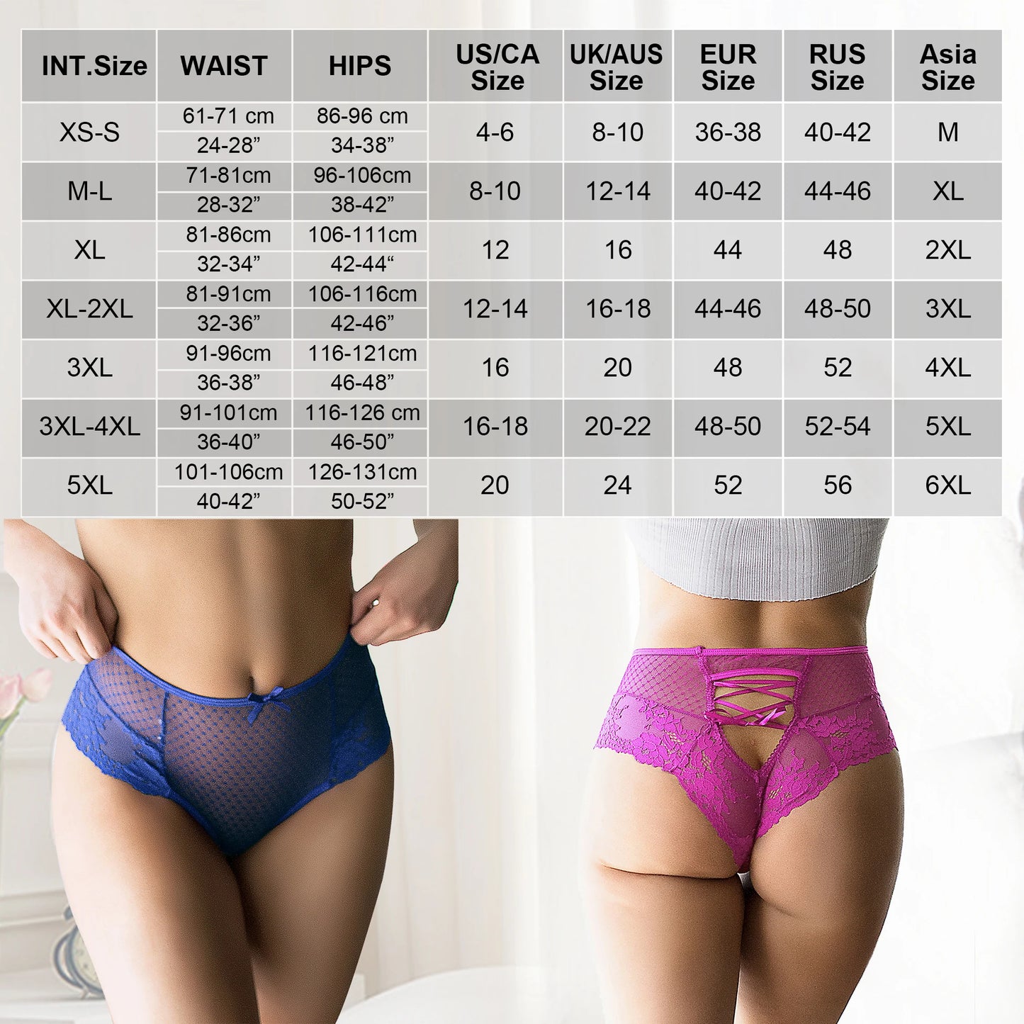 Comeondear High Waist Lace Panties Plus Size 3XL 5XL 6XL Hollow Underwear Lingerie Mesh Strappy Drop shipping Brazilian Panties