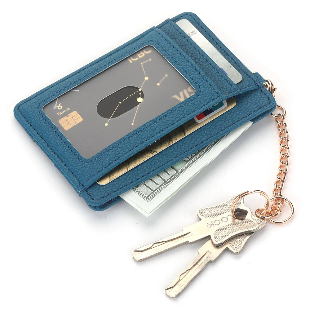 Minimalist And Slender Credit Card Holders And Transparent ID Windows Slim Card Case Wallet Women Men Business Card  Cover