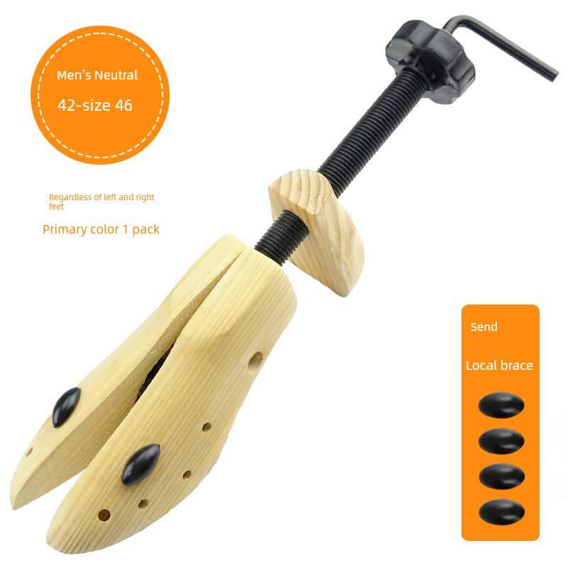 Solid Wood Shoe-Expansion Tool Men's and Women's Universal Shoe Stretcher Support Large Expander Width Expander Adjustable Shoe Stretcher Tool to Make Shoes Bigger
