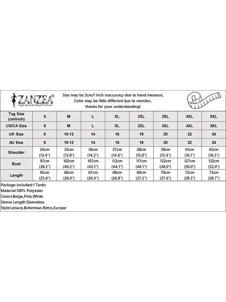 2025 Women Sleeveless Tanks Tops ZANZEA Summer Bohemain Lace Crochet Blouse Casual Loose Camis Fashion Holiday Beach Shirt Mujer