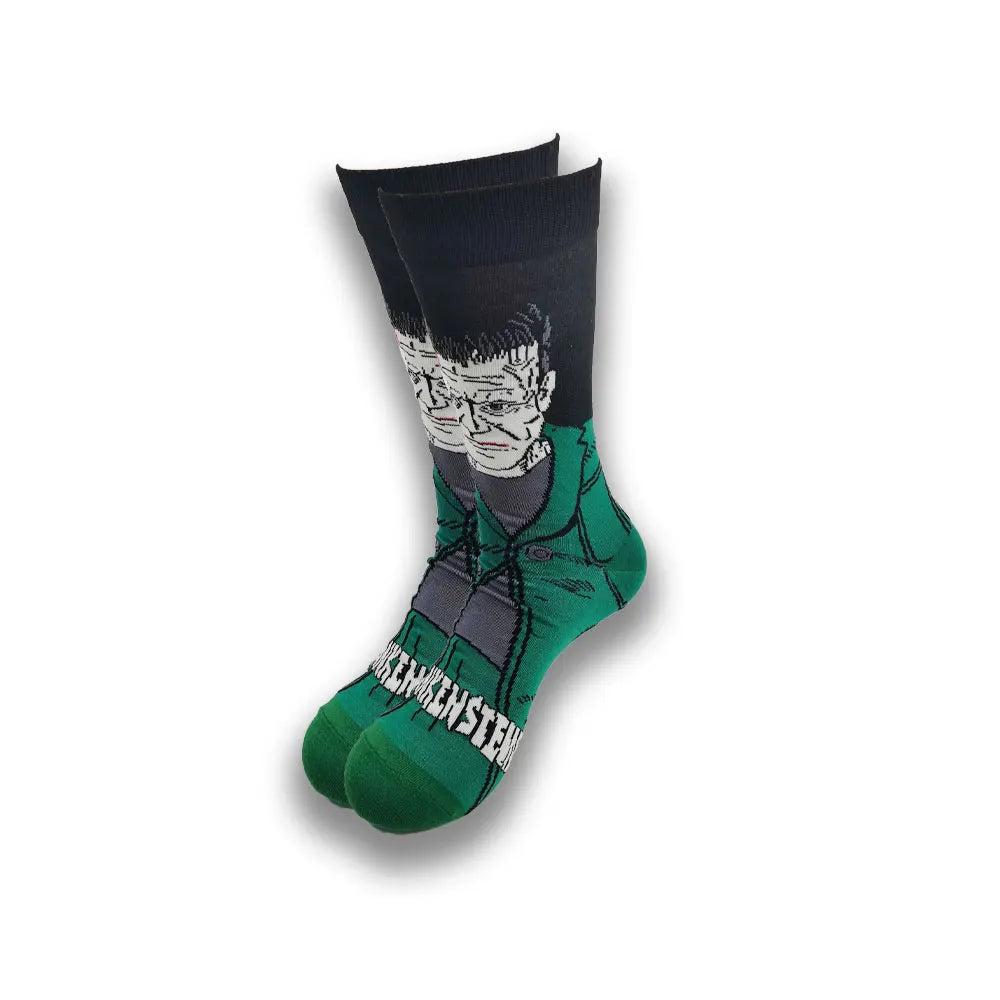 Fashionable design of men's and women's socks in spring and autumn young tube crew socks.