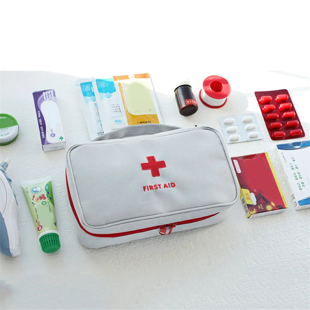 Home Medicine Bag Portable Travel First Aid Kit Medical Emergency Kit Organizer Outdoor Medicine Pill Storage Carrying Case Bag