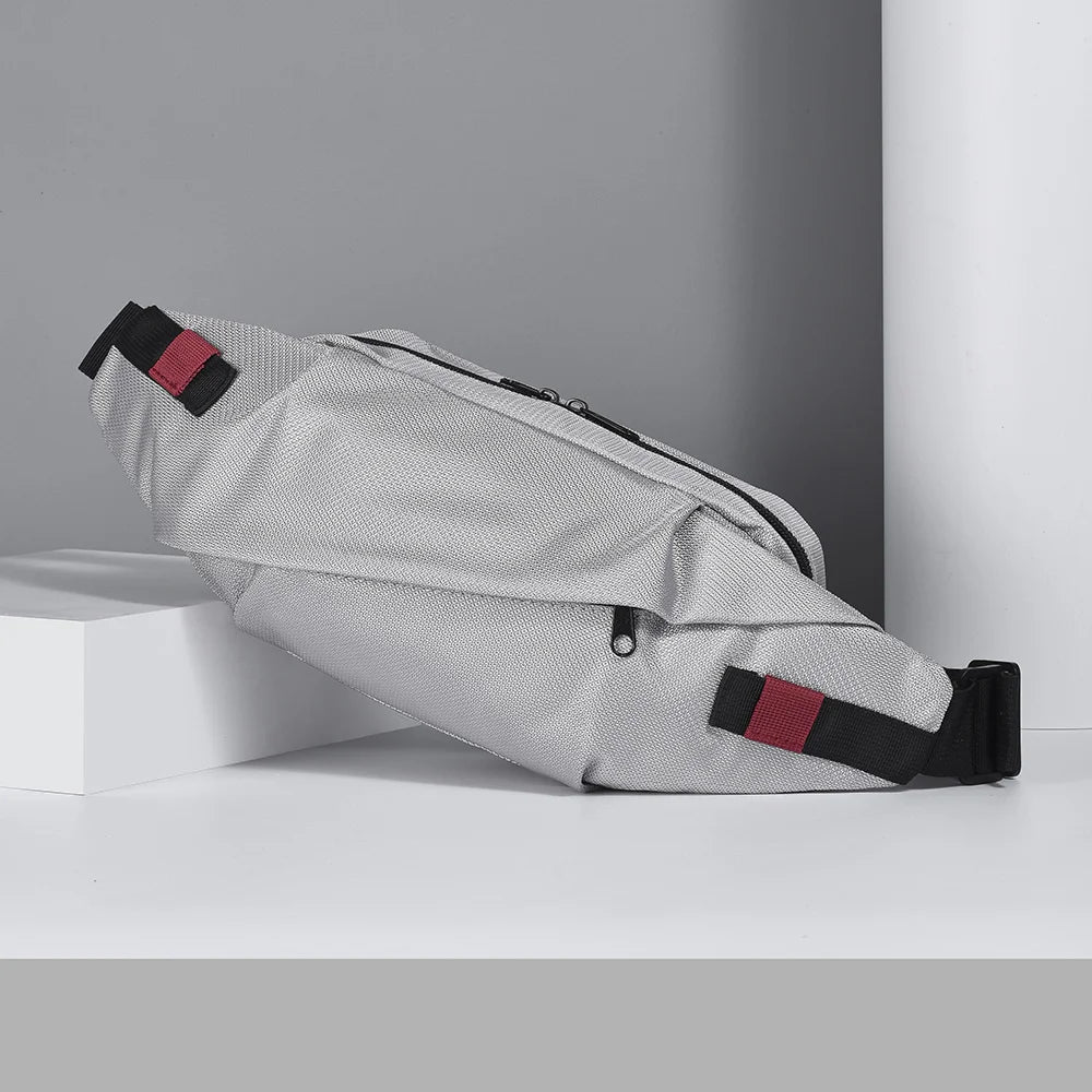 Men's Chest Bag Minimalist Outdoor Sports Waist Pack Oxford Cloth Large Capacity Mobile Phone Bag Fashion Oblique Shoulder Chest
