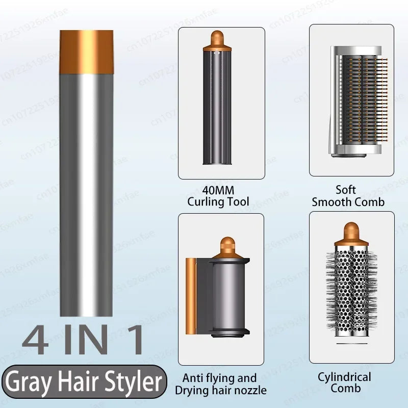 6 IN 1 High-Speed Hot Air Styler,1300W Power Hair Dryer Brush,Negative Ions Multi Styler for Straight,Wavy,Curly,and Coily Hair