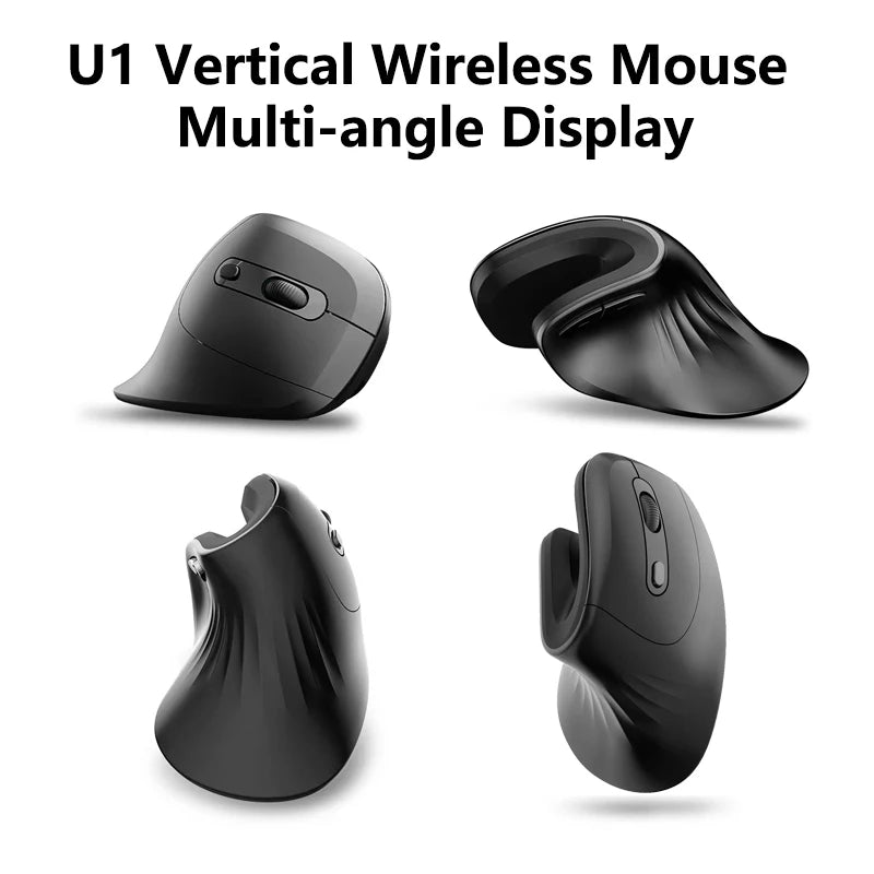 Warvank U1 Vertical Wireless Mouse Quiet Noise Reduction Comfortable Hand Feel Laptop Computer Home Office General