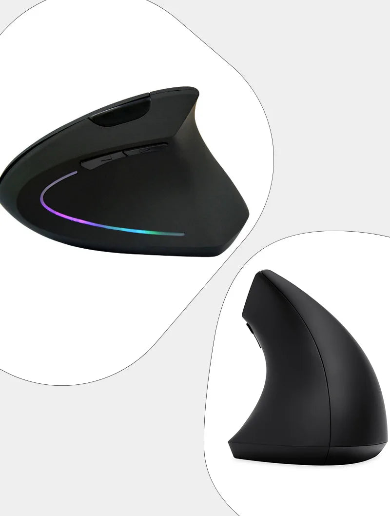3 Levels DPI for Laptop, PC, Computer, Desktop, Notebook, Specially for Right-handers Wireless Vertical Mouse