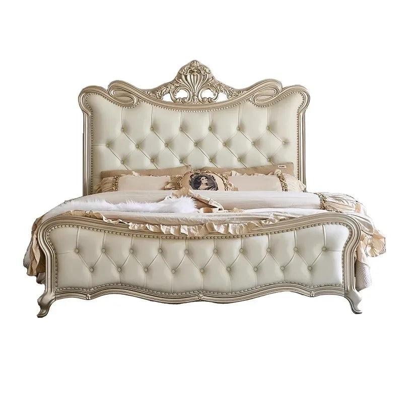 Double Girls Bed Design European Beauty Multifunctional Storage Bed Luxury King Size Sun Letti Matrimoniali Bedroom Furniture