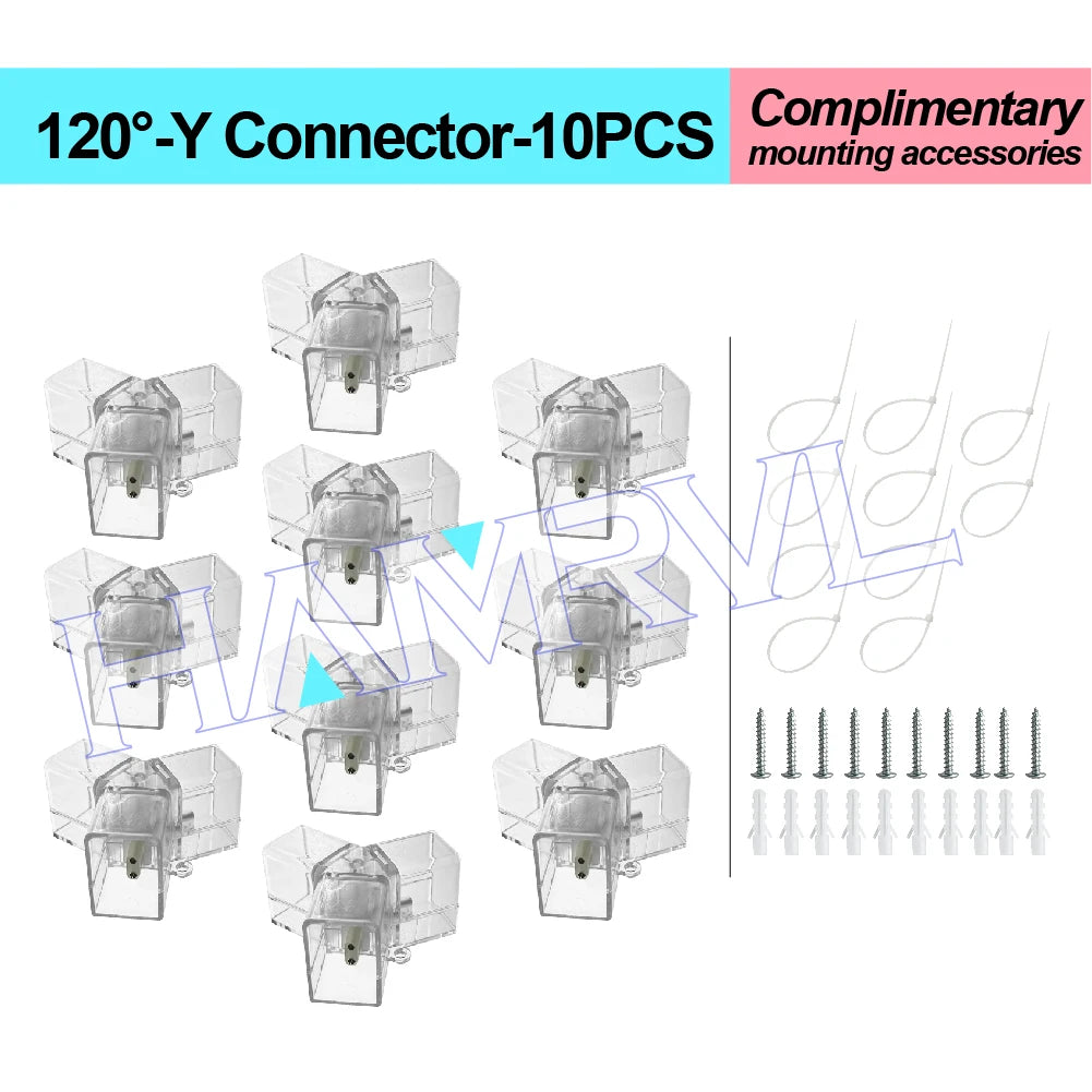 LED Hexagon Connector Cable DIY for Honeycomb Lamp AC110V-240V Barbershop Esports Workshop Garage 4S Car surface Lighting