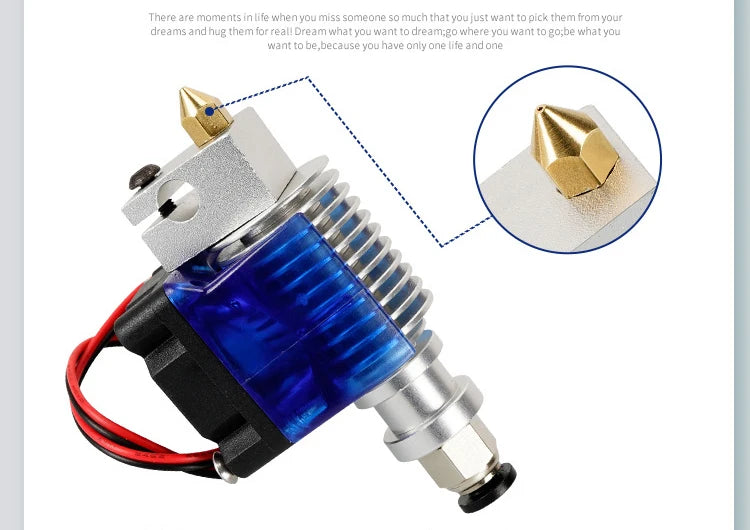 3D Printer Accessories MK8 Nozzle Brass 0.1mm-1.0mm For 1.75/3.0MM Supplies CR10 CR10S Ender-3 Extruder Head 3D Printer Nozzle