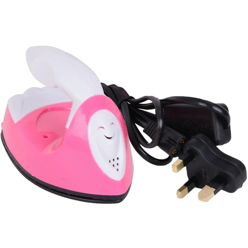 DIY Small Heat Press Iron Portable Electric Mini Travel Iron Versatile Rapid Heating-Up for Hot Drilling Name Cloth Stickers
