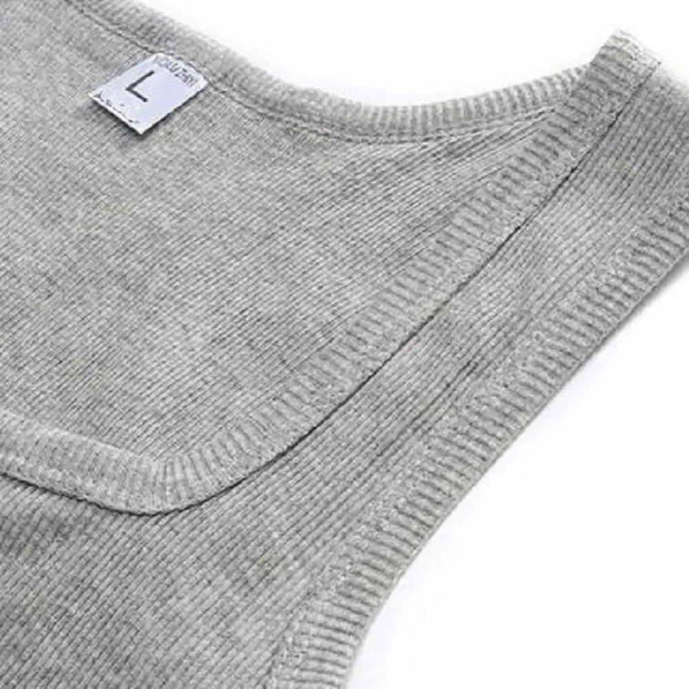 Male Clothes Tank Tops 100% Pure Cotton Sleeveless Fitness T-shirt