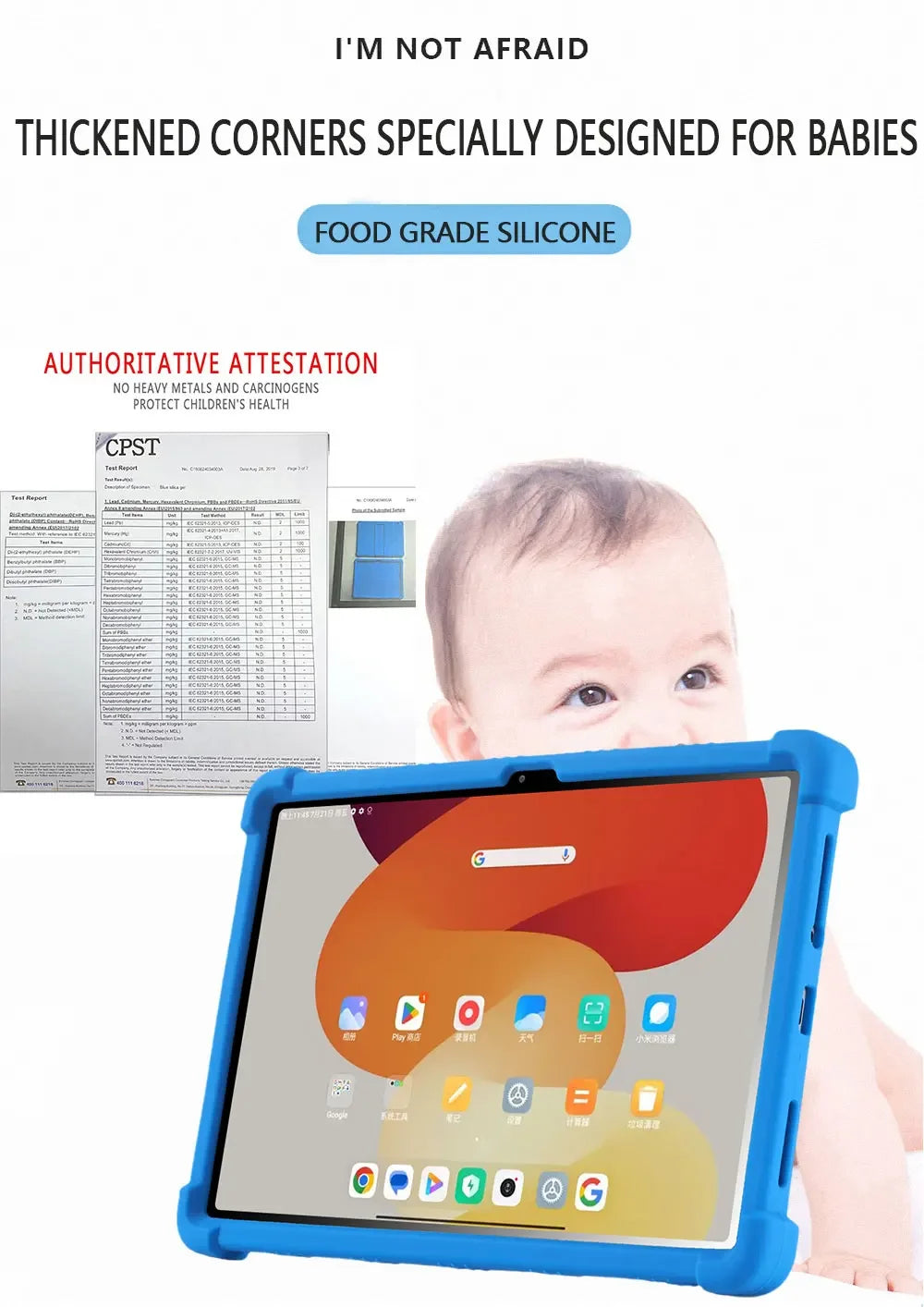 For Xiaomi RedMi Pad SE 11 inch 2023 Kids Case Tablet Shockproof Cover for RedMi Pad SE 11''Soft Silicon Stand Protective Shell