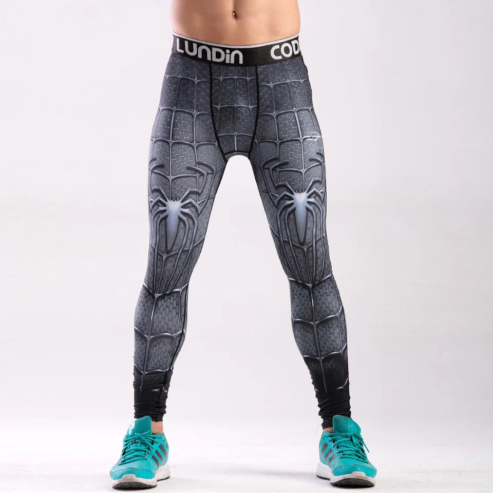Rashguard Super T-Shirt Men's Long Sleeve Compression Tight Fitness Gym Sports Digital Printing Running Tracksuit Hero Jerseys