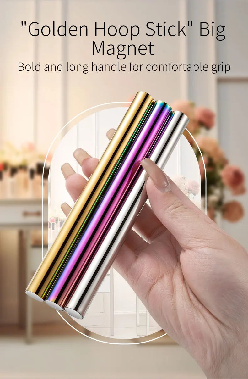 1PC Cat Eye Nail Magnetic Stick Cylindrical Magnet for Cat Eye UV Gel Polish Snowlight Glitter Effect Tools Manicure Design Tool
