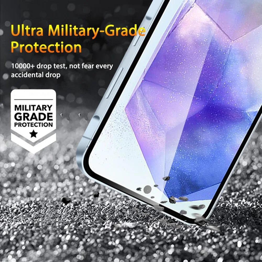 3PCS HD Tempered Glass For Samsung A16 A26 A36 A56 A55 A53 A54 A35 A25 A15 Screen Protector Samsung Galaxy S25 S24 Ultra Cristal Templado S24 FE S23 S22 S21 Plus