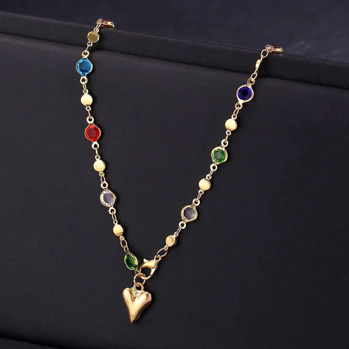 Boho Statement Y-Shape Chain Necklaces for Women Flower Starfish Heart Crystal Pendant Necklace Summer Beach Fashion Jewelry