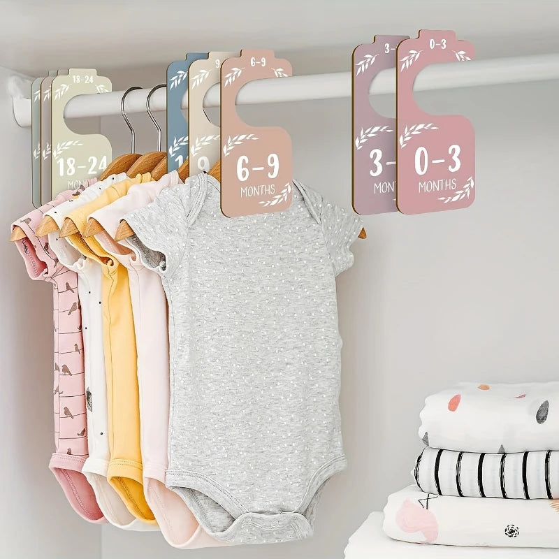 Wooden Baby Closet Dividers for Baby Clothes Organizer Colorful Baby Closet Organizer For Nursery Decor Baby Clothes Dividers