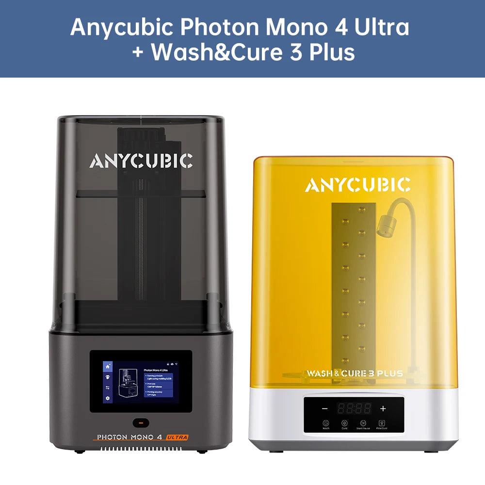 ANYCUBIC Photon Mono 4 Ultra V2 LCD 3D Printer 7" 10K UV Resin Printers High Speed 3D Printing Build Volume Size 153.4x87x165mm