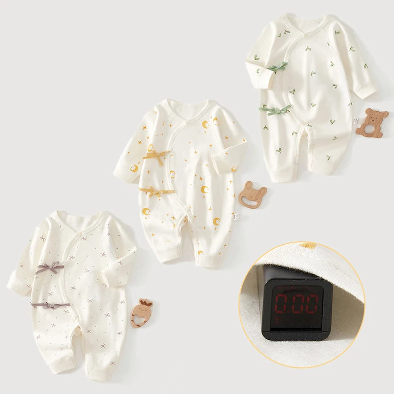 Print Baby Romper Infant Long Sleeved Bodysuit Clothes Soft Pure Cotton Newborn Jumpsuit Boys Girls Kids Onesie Pajamas Outfits