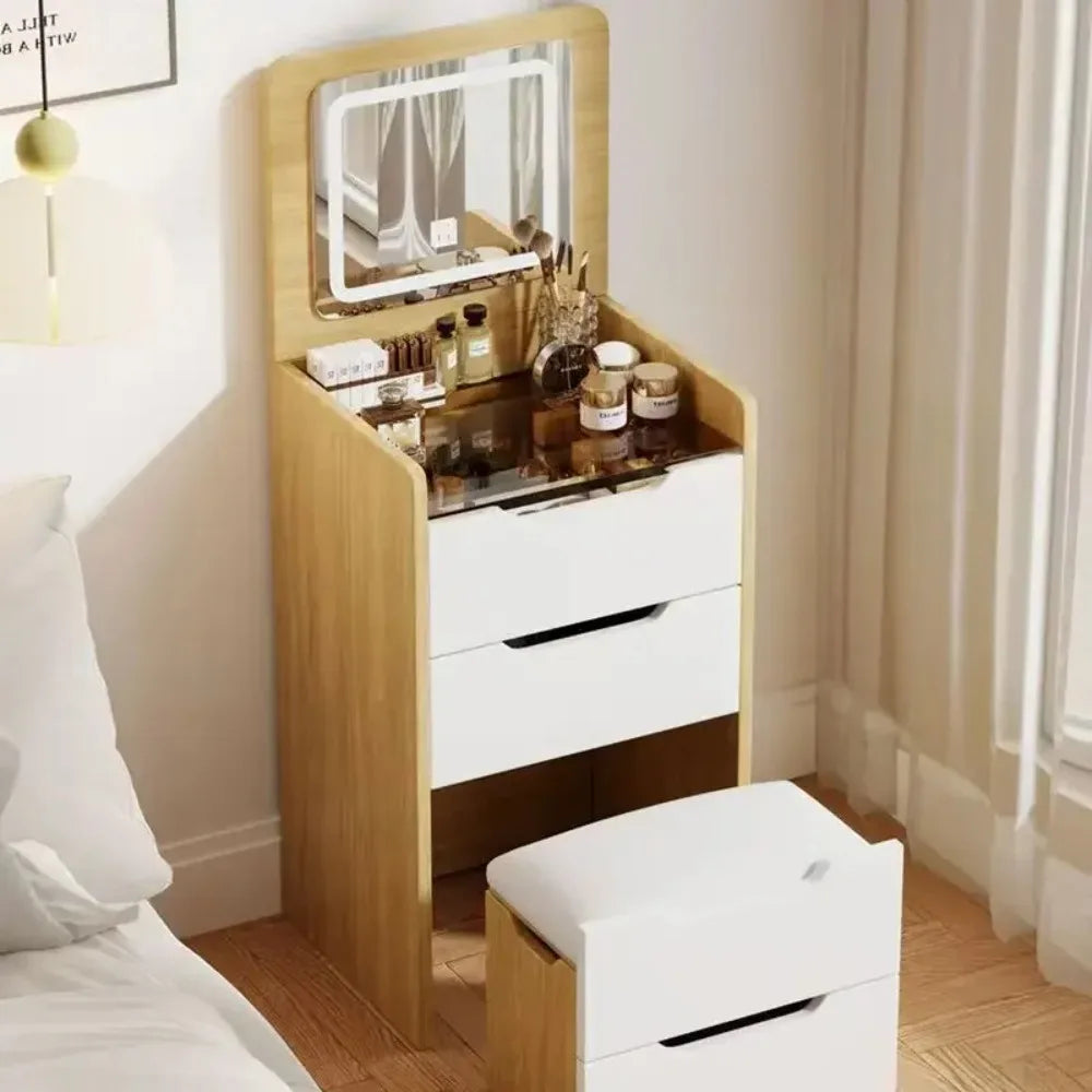 Wholesale Modern Dressing Table Bedroom Furniture White Color Makeup Vanity Makeup Table Vanities with Mirror