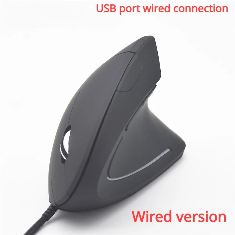 Original ihoyi Wireless Mouse Vertical Wired USB Mouse Ergonomic Luminous 2.4G Mute Photoelectric Bluetooth Game Mouse