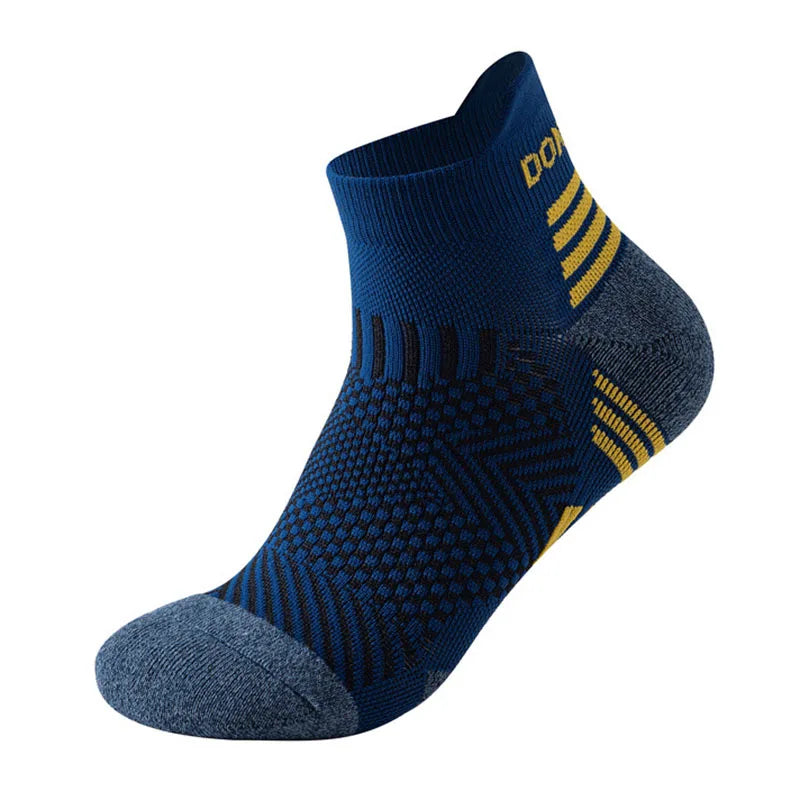2023 Professional Marathon Running Sock Men Women Sports Fitness Thickened Cushioned Short Tube Low Cut Boat Ankle Socks