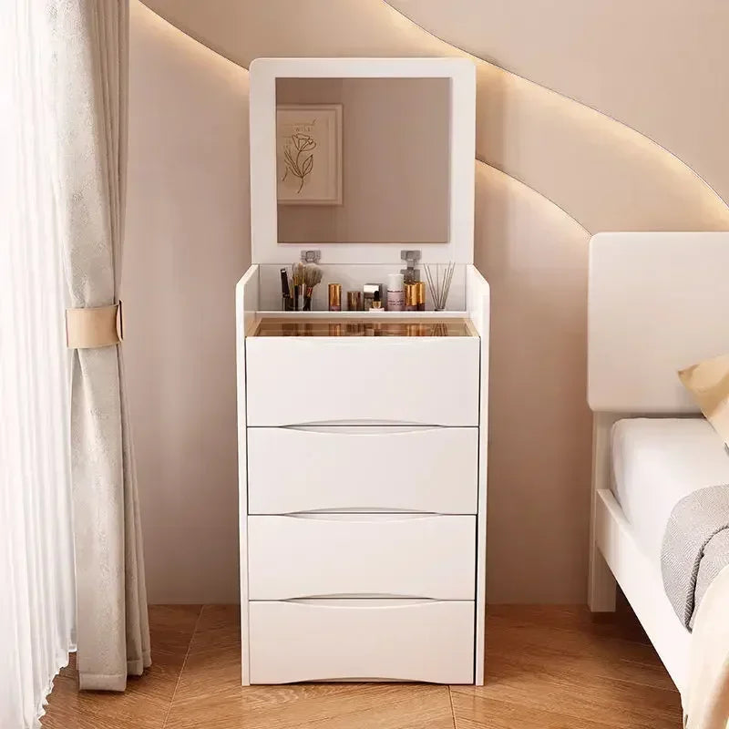 Internet Celebrity Cream Style Dressing Table, Modern Simple Multi-functional Dressing Table, Including Dressing Stool