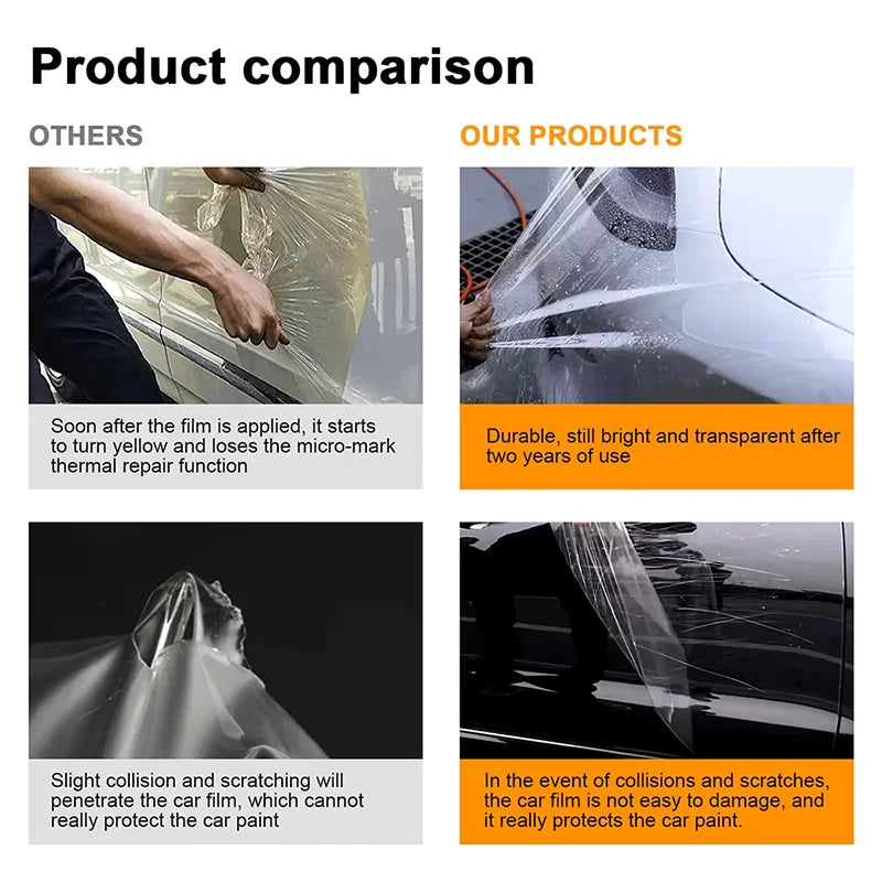Paint Protection Film for Toyota Tacoma 2016-2023 TPU Pre-Cut PPF Kit Decal Clear Sticker Accessories Transparent Car Styling