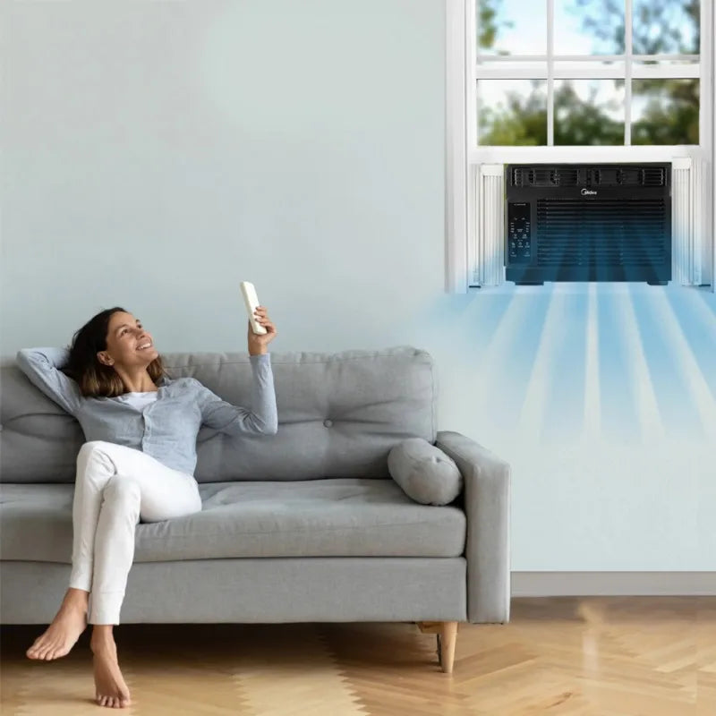 Midea 5,000 BTU Window Air Conditioner, 150 Sq. Ft., White, New