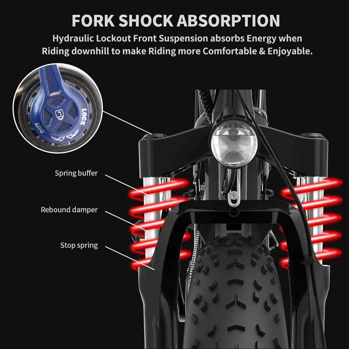 AOSTIRMOTOR All terrain S07-B 48V 13Ah Lithium Battery 750W Motor Ebike Mountain Bicycle Off-road Adult 26 Inch electric bike