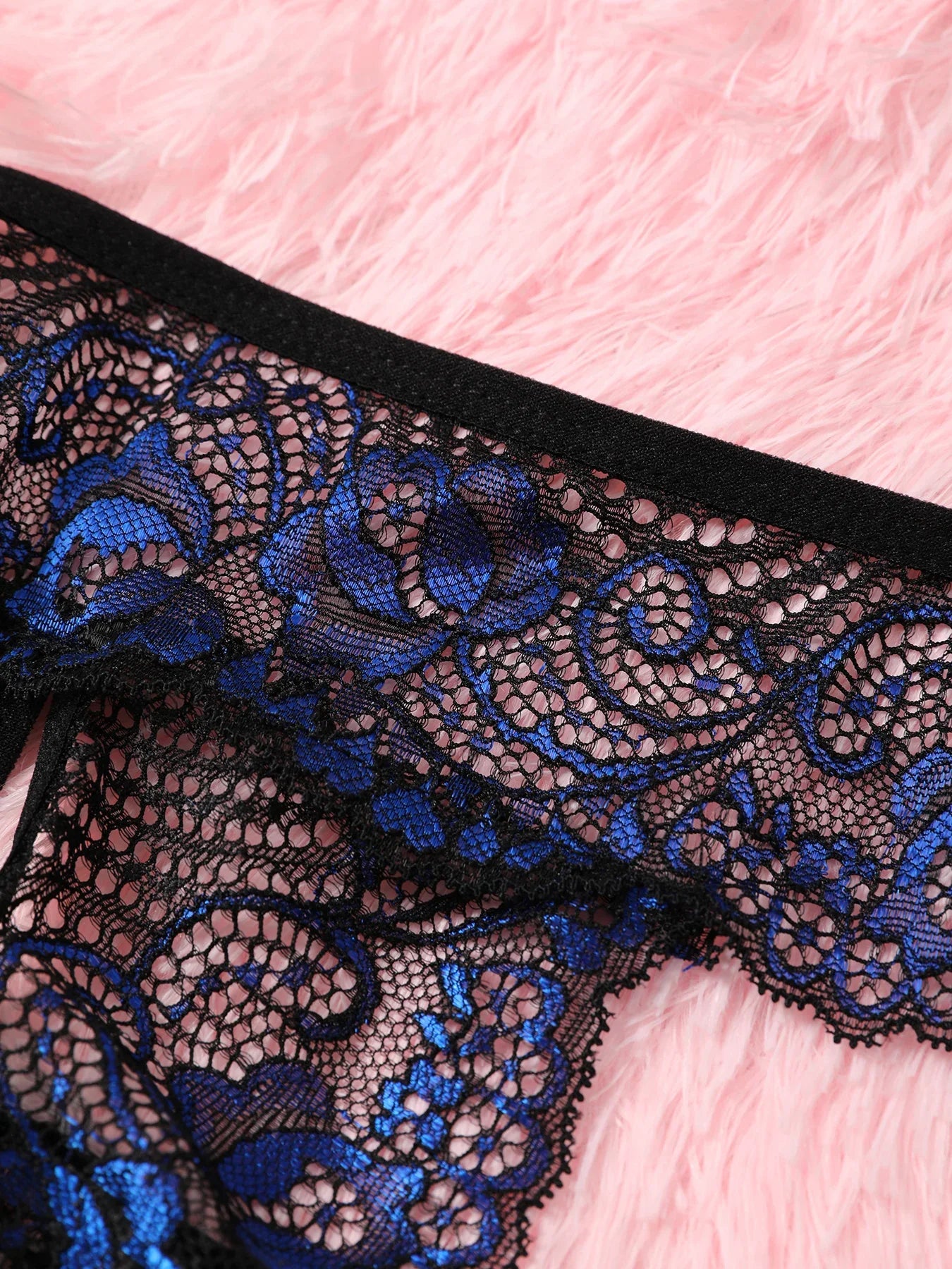 Sexy Crotchless Thongs Invisible Lace Underwear Women Comfortable Panties Intimates Underpants Low Waist Briefs Female Lingerie