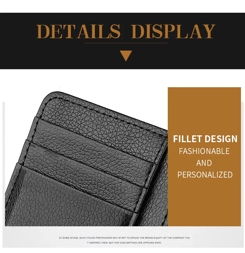Ultra-Thin Mini Multi-Slot Credit Card Holder for Women PU Leather Zipper Wallet Compact Card Case Ladies' Organizer