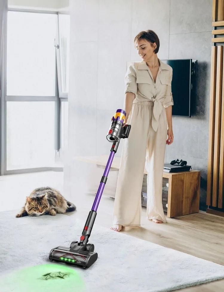 MPQU V18 550W 50kPa Wireless Handheld vacuum cleaner LED touch screen Removable battery 50mins runtime Cordless Cleaning machine