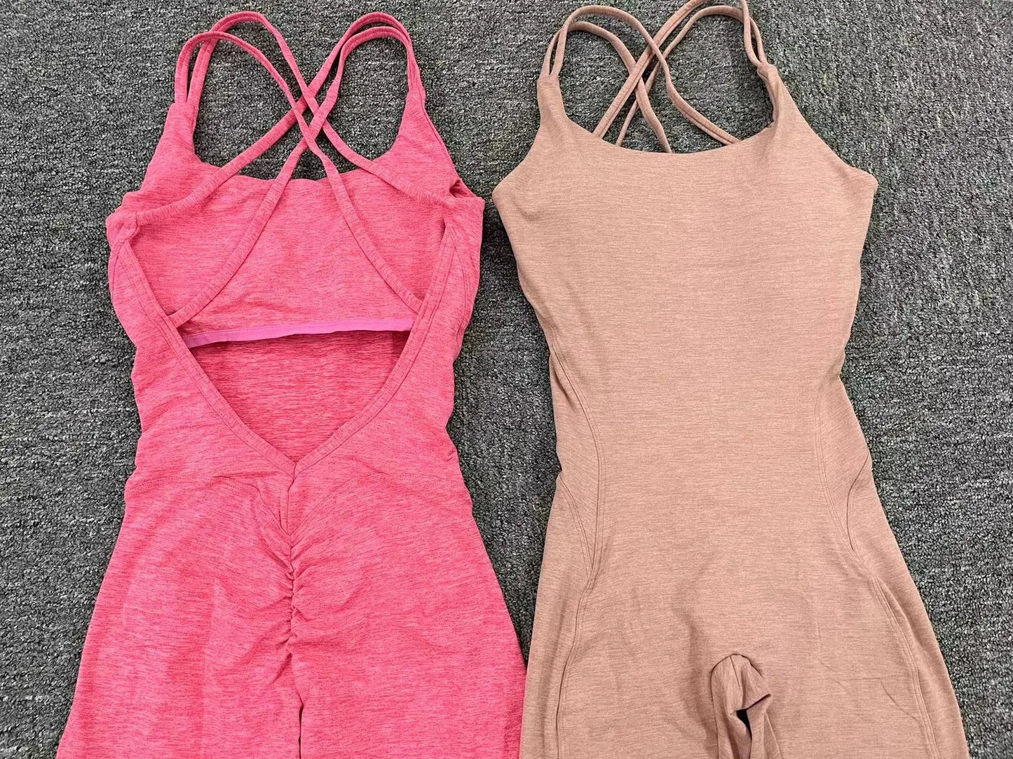 Sexy Backless Bodycon Scrunch Jumpsuit Raises Butt Women Dance Fitness Overalls for Women Sleeveless Yoga Sport Jump Suit Black