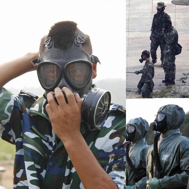 MF14 type 87 type gas mask irritating chemical dust-proof anti-pollution full-face gas mask anti-radiation mask dust-proof