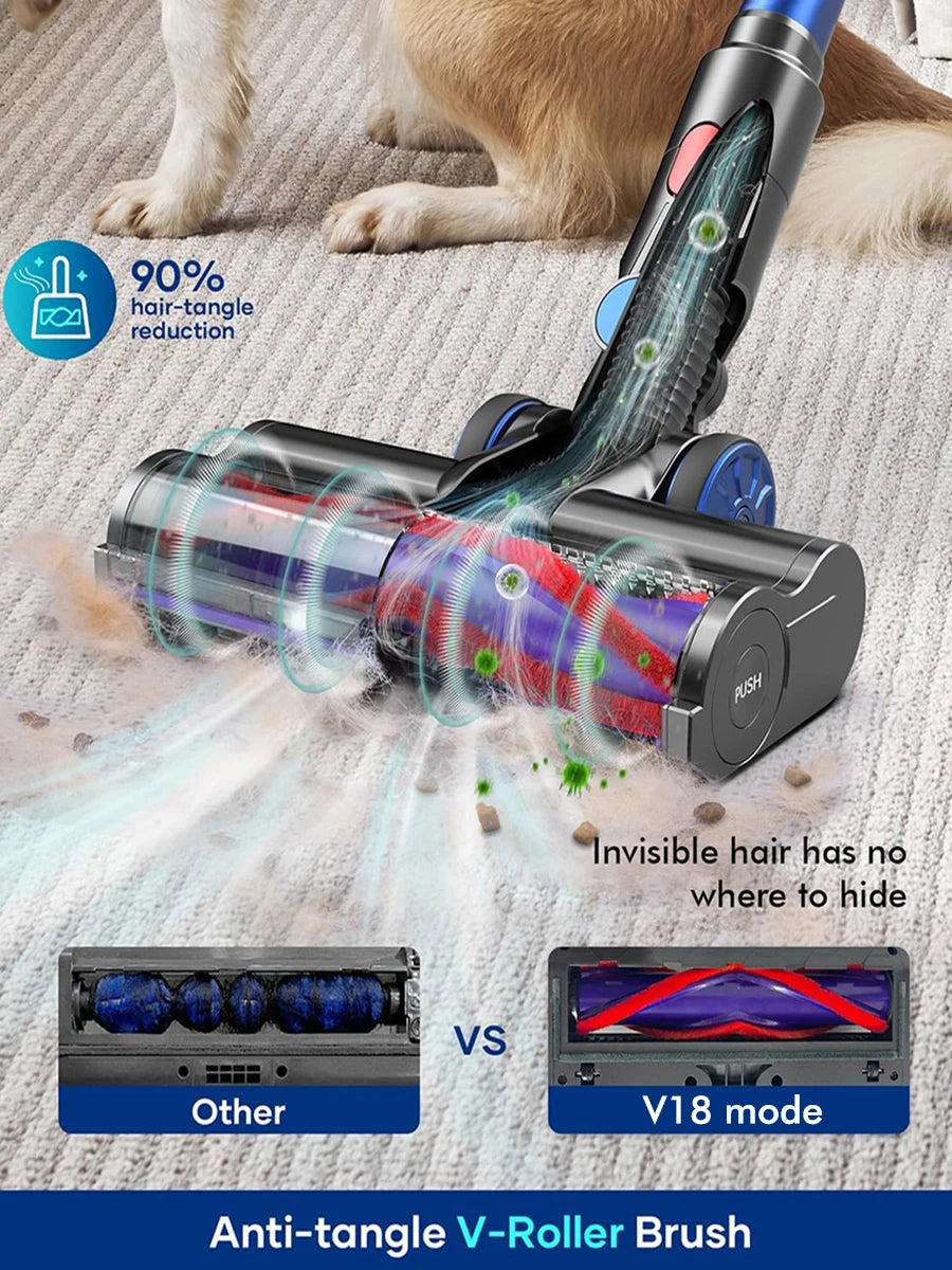 Armo V18 550W 50kPa Suction Power Handheld Wireless Vacuum Cleaner 6 in 1  LED Display Cordless Vacuum Handheld Sweeper Machine