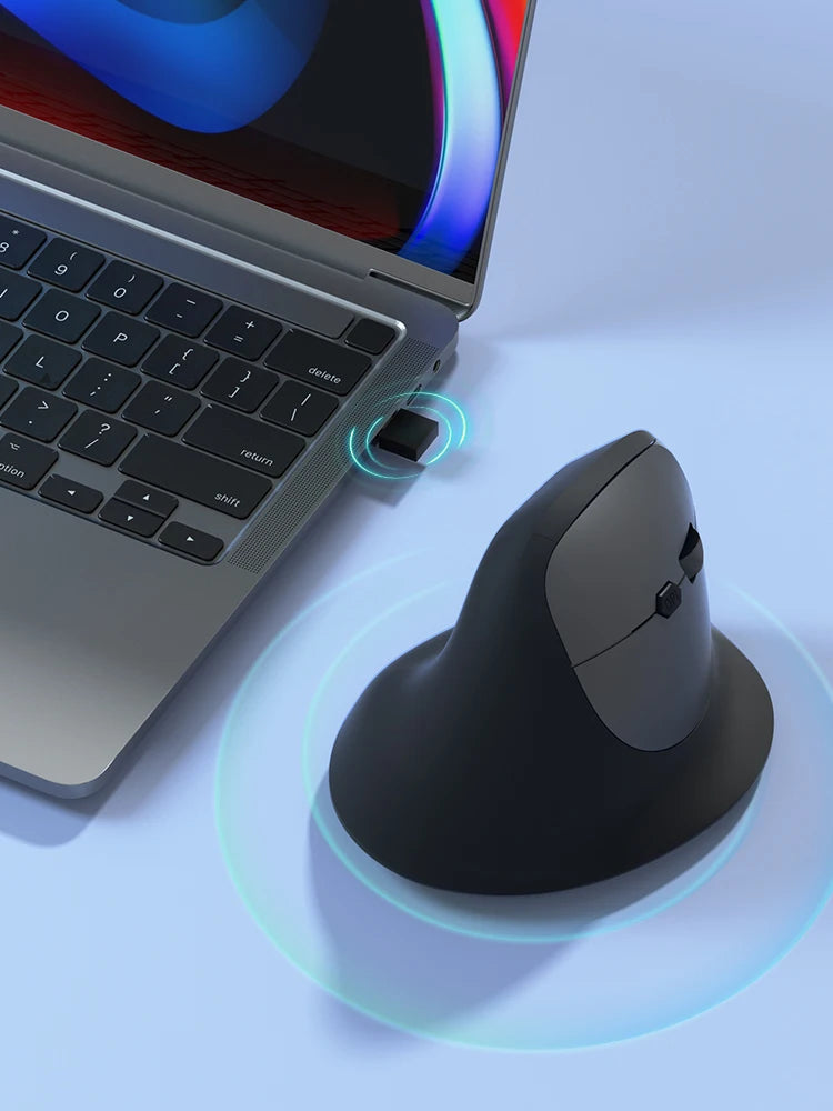 Vertical Mouse Ergonomic 2.4GHz Wireless Optical Mice Bluetooth 5.2 DPI 800/1200/1600 6 Buttons for Laptop PC Computer Desktop