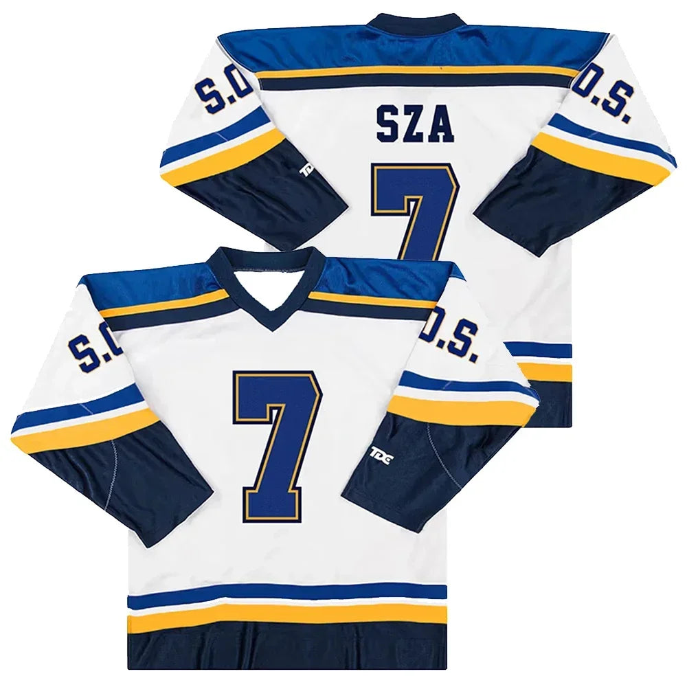 SZA Jersey SOS Blind New Album Merch 2023 North American Tour Unisex Long Sleeve Sweatshirt Shirts