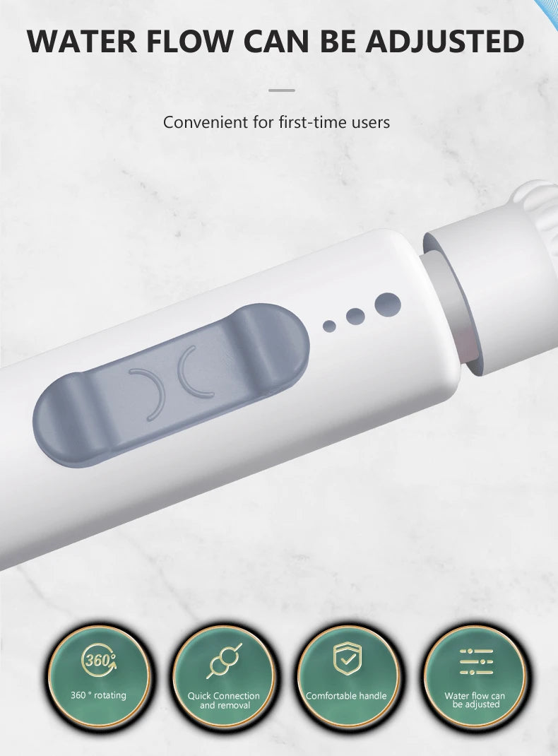 New Faucet Oral Irrigator Dental Water Flosser Non-electric Cordless Teeth Cleaner Water Jet for Teeth Water Pressure Adjustable