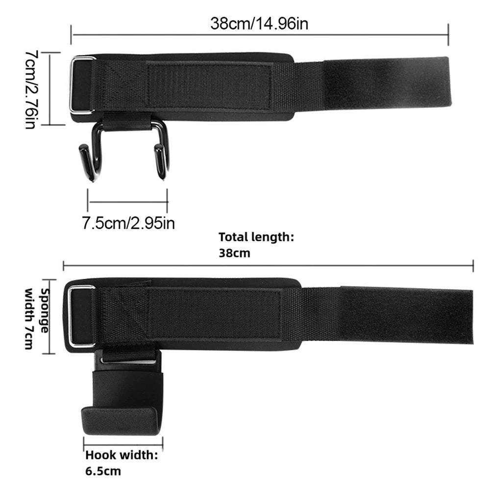 Lifting Power Hook Wrist Strap Heavy Duty Weight Lifting Hooks with Padded Gym Sports Strength Training Horizontal Bar Exercise