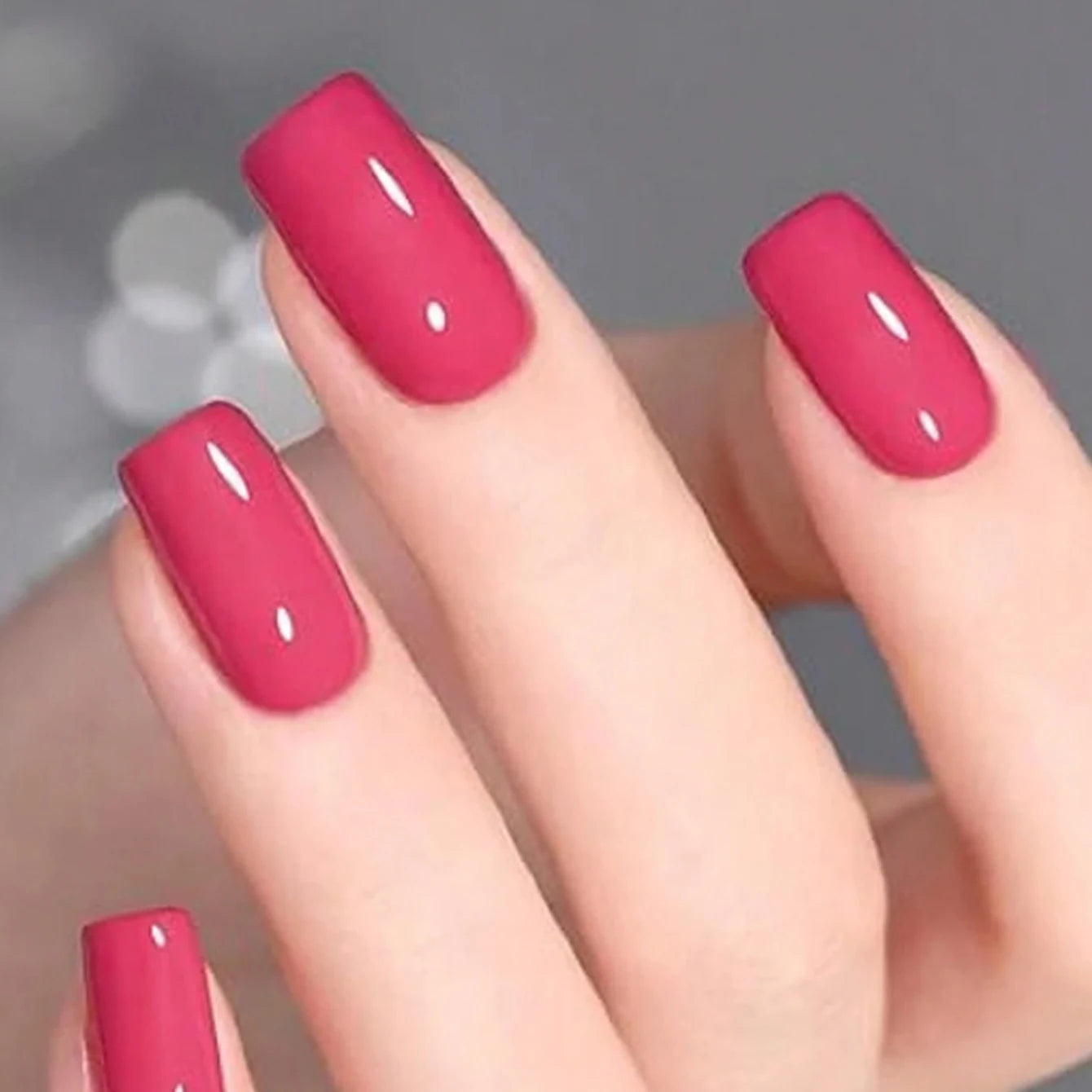 ARTAUG 24PCS Press On Nails Medium White Square Press On Nails Sweet Press On Nails korean press on nails