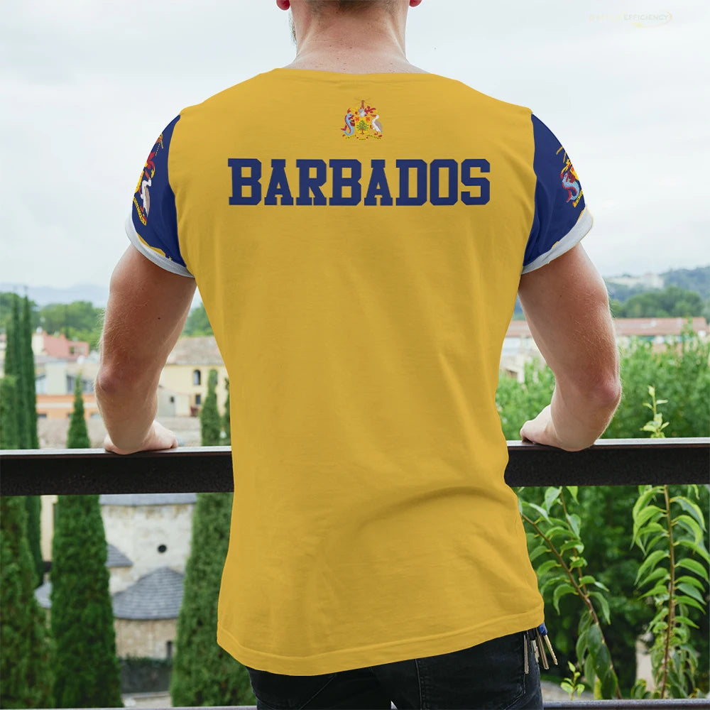 2024 Barbados Flag Badge T shirt Soccer Team Sports Summer Short Sleeved Printed T-shirts Fashion Casual Mens Designer Clothes