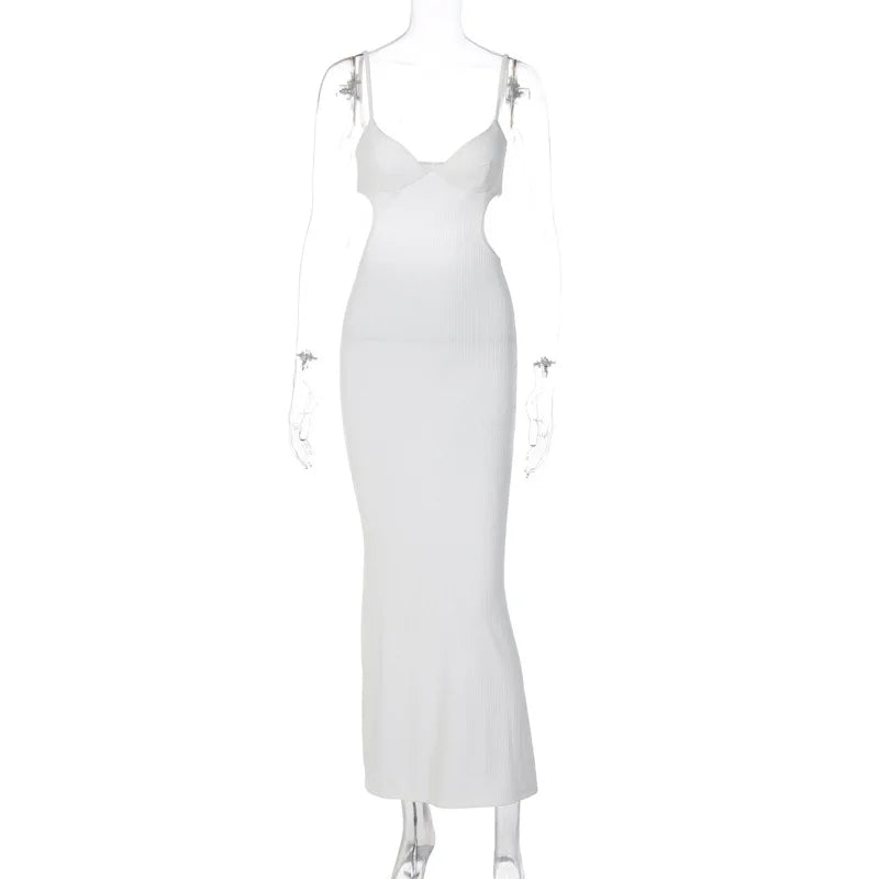Ladies Summer Elegant Evening Party Dress Women Sleeveless Backless Sexy Bodycon Long Dresses Woman Clothes Birthday Clubwear