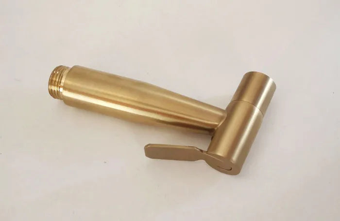 Hand Held Toilet Bidet Sprayer Brushed Gold Stainless Steel Bidet Jet Douche Kit Shattaf Faucet Toilet Washer Cleaning BG909