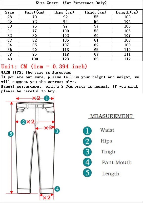 Men's Pure Black Slim Jeans Elastic Straight Pants Business Fashion Leisure Korean Vintage Skinny Small Feet Denim Pants Male