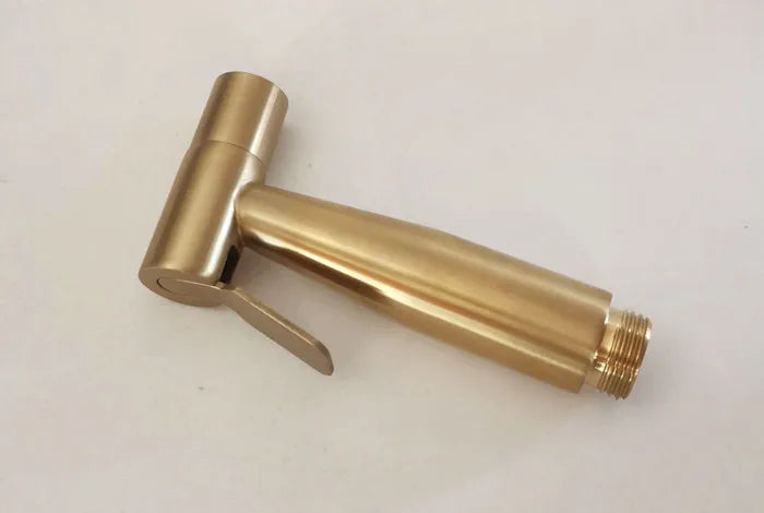Hand Held Toilet Bidet Sprayer Brushed Gold Stainless Steel Bidet Jet Douche Kit Shattaf Faucet Toilet Washer Cleaning BG909
